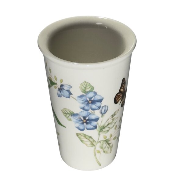 Lenox Butterfly Meadow Thermal Travel Mug(No Lid) with the initial "K". - Picture 6 of 9
